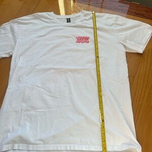 White Tee with Pink 'Love 2000' Graphic